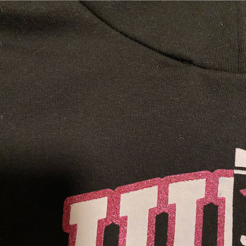 Juicy Couture Kids hoodie size youth XL/16 black long sleeve logo - Picture 12 of 12